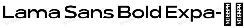 Lama Sans Bold Expa字体转换